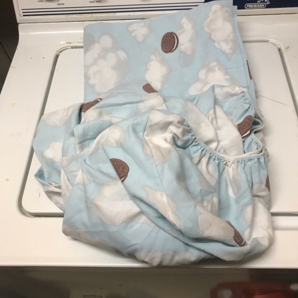 Oreo cookie full size fitted and flat sheets